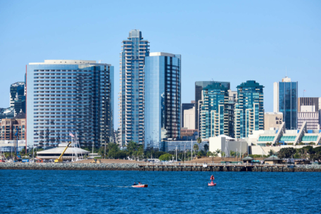 San Diego Downtown Skyline Buildings.